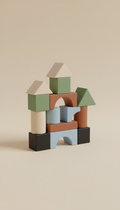 Wooden Block Set With Water-Based Paints